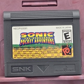 Neo Geo Pocket Color Platinum Silver CIB Sonic the Hedgehog Bundle SNK Console