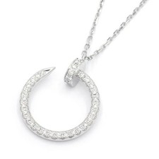 Cartier Juste Un Clou Necklace Diamond B7224897 K18WG Nugget WG Approx 5.2 g 47