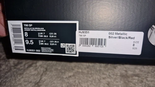 Nike Total 90 III SP 2025 Metallic Silver UK 7 In Hand Quick Ship - Picture 4 of 11