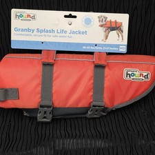 Outward Hound Granby Splash Dog Life Jacket Medium 30-55 lbs Orange NEW