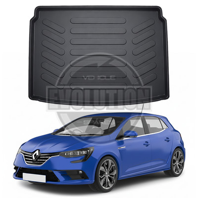 Rubber Boot Mat Tray Liner for Renault Megane Mk4 HatchBack 2016-2022 Not EV