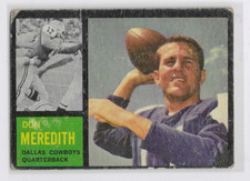 1962 Topps Football #39 Don Meredith SP Low Grade