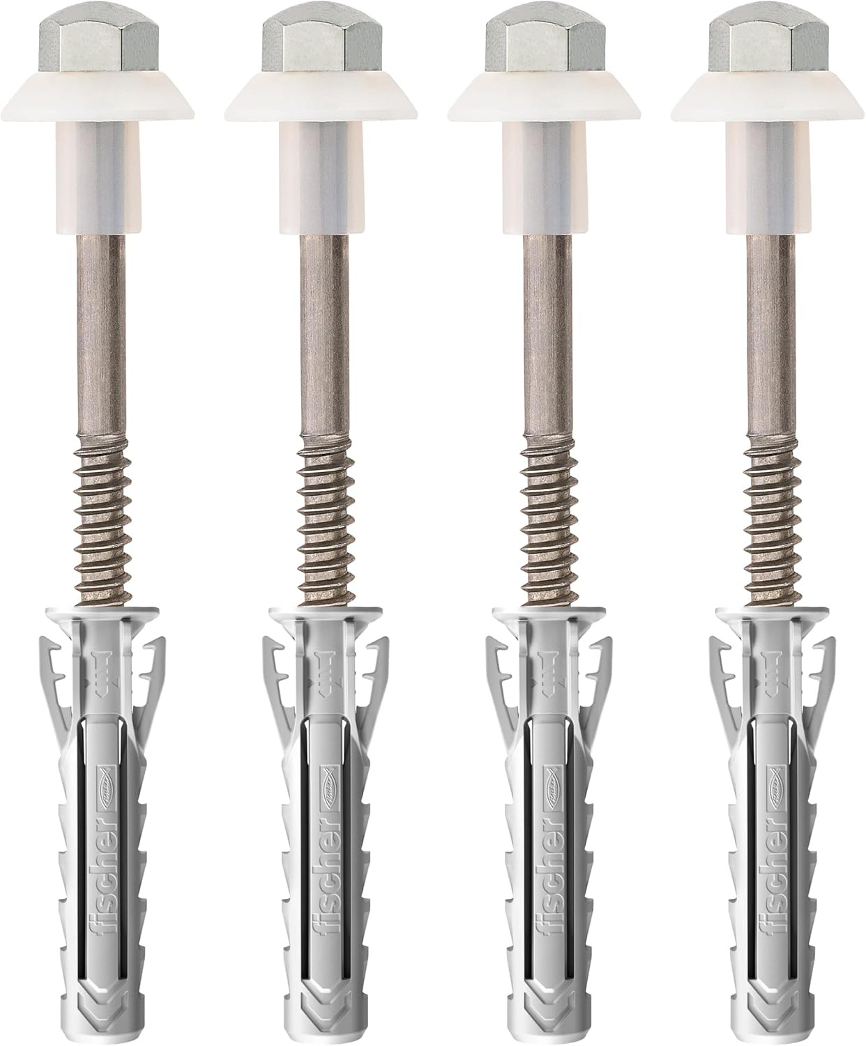 Kit Fissaggio Estetico WC WB 2 INOX - 4 Pz Tasselli Inossidabili
