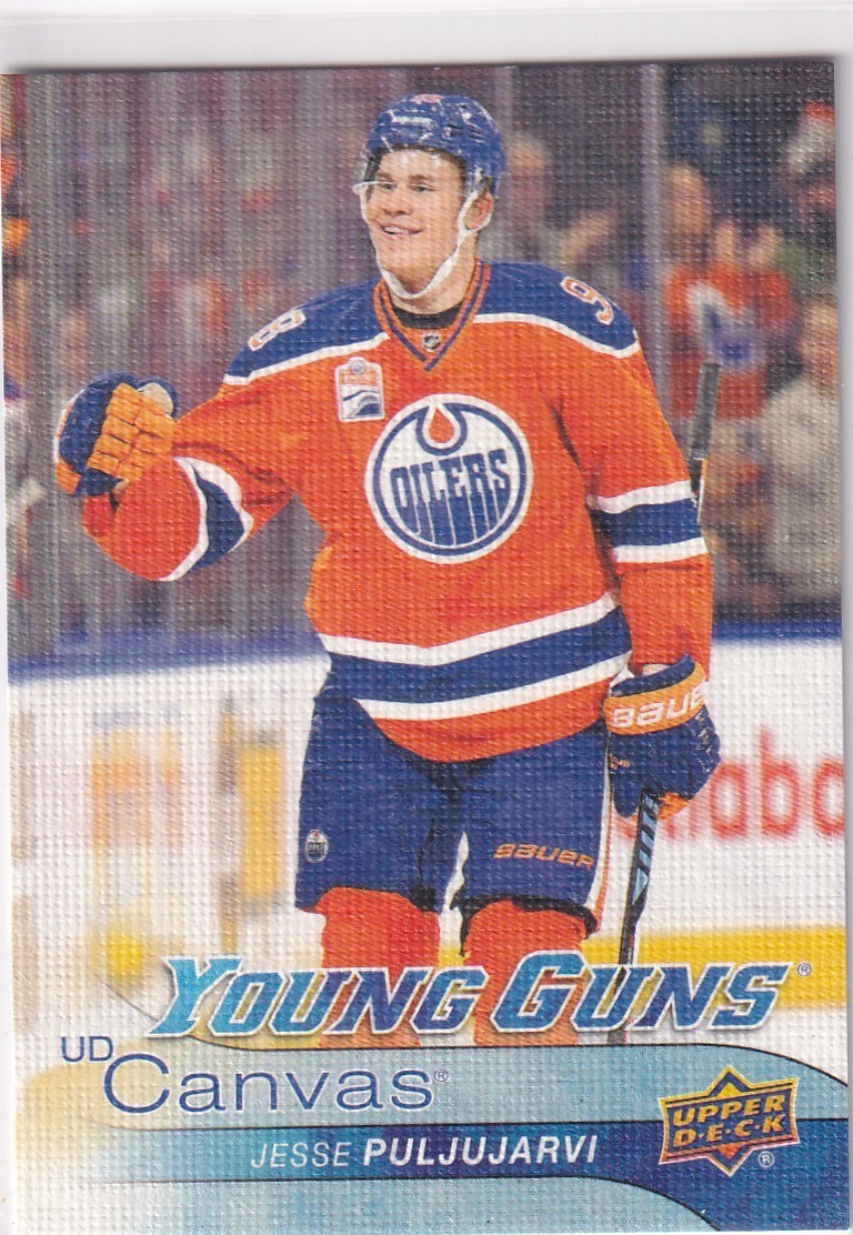 16/17 UD SERIES 2 CANVAS JESSE PULJUJARVI YOUNG GUNS RC SP ROOKIE #212