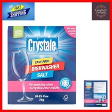 2kg Crystale Dishwasher Salt - Pure, Unscented, and Limescale Protection 5.50 per kilo