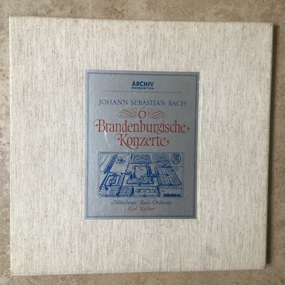 Johann Sebastian Bach   6 Brandenburg Concertos 2LP Record Box Set Archiv