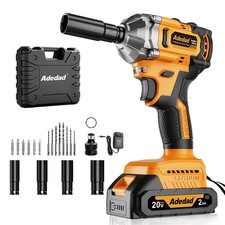 3-in-1 Cordless Impact Wrench 500N.m(369 ft-lbs) 1/2" Impact with 8 Drill Bit...