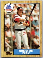 ⚾ 1987 Topps #756 Carlton Fisk Chicago White Sox