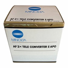 Minolta AF 2x Tele Converter II APO A-Mount Open Box w/ Original Box Japan