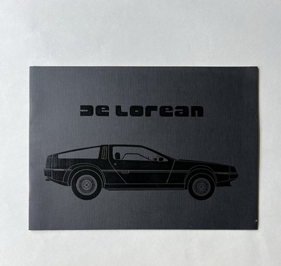 DeLorean DMC Original Sales Brochure Catalog Stainless Sports Car 1981