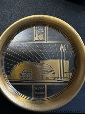 1939 New York World&rsquo;s Fair Music building metal plate/ ashtray