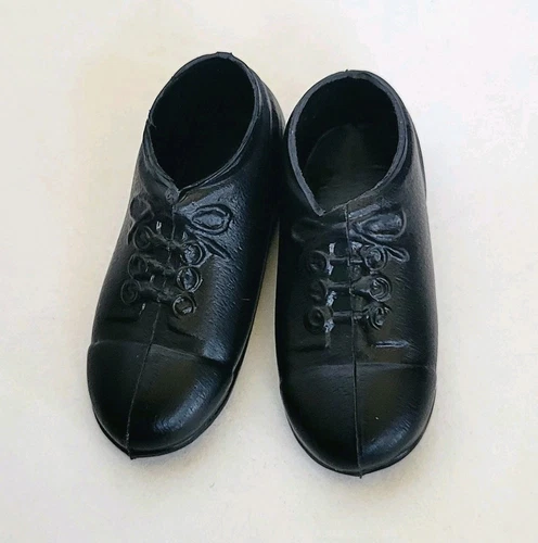 Excellent Vintage 1960s Hasbro GI Joe Black Dress Shoes