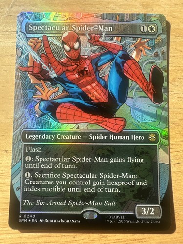 Spectacular Spider-Man  (Borderless) Marvel's Spider-Man Foil 240 Textured Foil