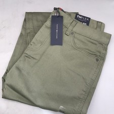 Tommy Hilfiger Mens Th Flex Chino Pants Olive Size 32x30 Brand New