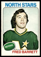 1975-76 O-Pee-Chee Vintage Hockey Fred Barrett #124 VIEW SCAN