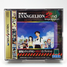 Neon Genesis Evangelion 2nd Impression Sega Saturn Game Japan Import w/ Obi