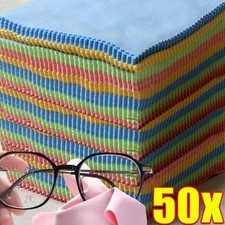 50 x Microfiber Cloth Cleaning Screen Camera Lens Phone Glasses