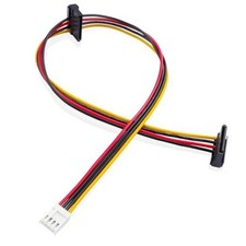 25 20cm Desktop PC Floppy Drive 4PIN to Dual SATA 15Pin Power Cable, Hard