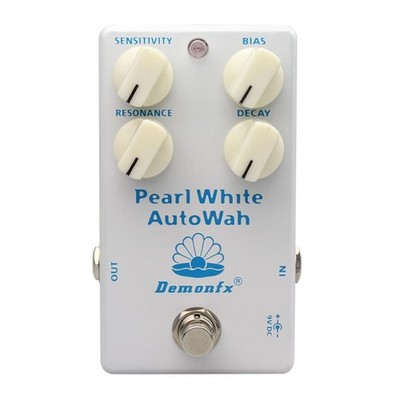 Demonfx Pearl White Auto Wah/Auto Wah Effect Pedal_