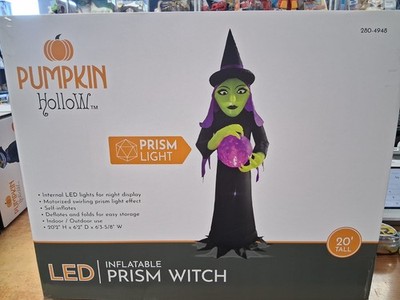 Pumpkin Hollow Led Inflatable Prism Witch 20' 2'' Halloween WPH27