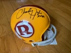 Charley Taylor Signed Autographed Washington Redskins 2-bar Mini Helmet JSA