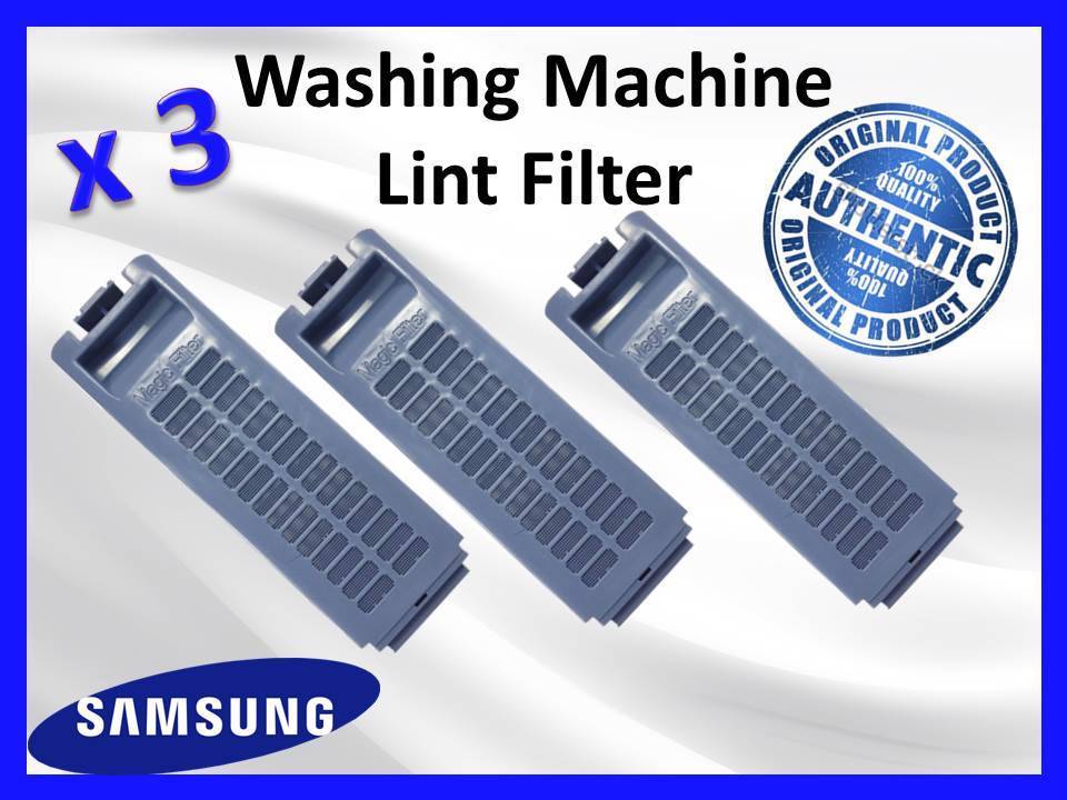 3 x GENUINE SAMSUNG WASHING MACHINE LINT FILTER PART DC9712773A DC97