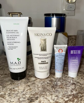 LOT OF 4 M.A.D SKINCARE, SKIN & CO, FIRST AID BEAUTY AND BRTC SKINCARE ITEMS