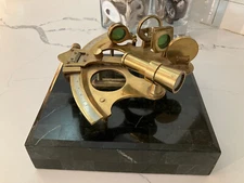 Vintage Nautical Sextant Brass Navigation Instrument