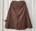 Nicholas Brown Black White Leopard Cheetah Cat Print Button Front Midi Skirt 6 — photo 5