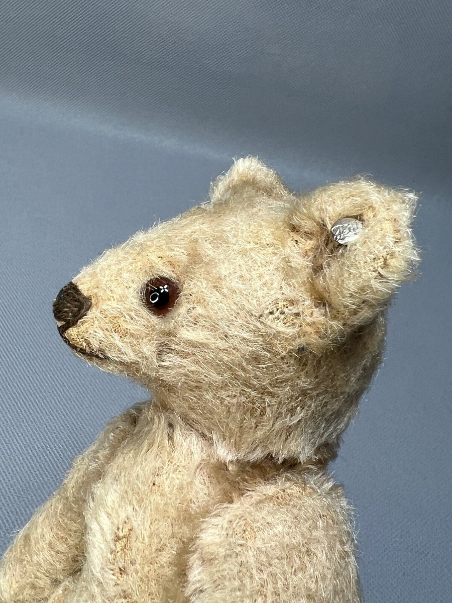 Antique German Steiff 15cm Teddy Bear Straw-stuffed Mohair Jointed