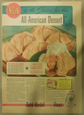 General Mills Baking Ad: Apple Dumplings Recipe ! 1940 Size: 11 x 15 inches