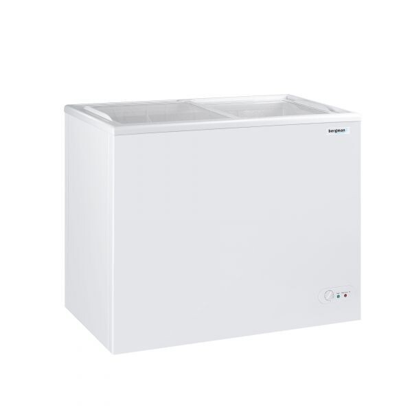 Tiefkühltruhe mit Glasschiebedeckel 200 Liter Gefriertruhe Gastronomie