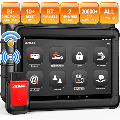 ANCEL X6 Car All System Bidirectional OBD2 Scanner Diagnostic Tool ABS Oil TPMS