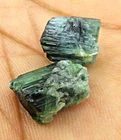 21 CARATS TWO BLUISH GREEN TOURMALINE CRYSTALS @ AFGHANISTAN, SG-51