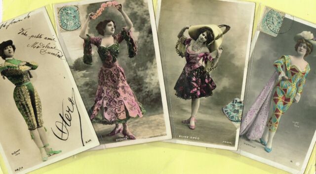 ☆ FRENCH ACTRESS / ARTISTE / CABARET SHOWGIRL / DANCER ☆ 1900s Postcards LIST 47 ☆ FRENCH ACTRESS / ARTISTE / CABARET SHOWGIRL / DANCER ☆ 1900s Postcards LIST 47