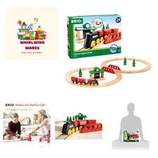 Eco-Friendly Classic Figure 8 Train Set – 22-Piece Sustainable Fun for Ages 2+