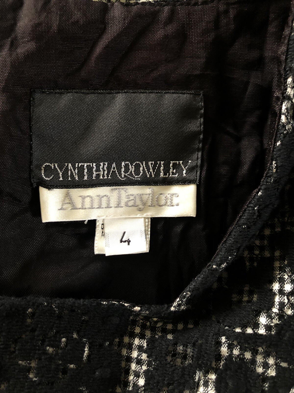 Robe Manteau Vintage Cynthia Rowley Perles, Taille 4 - Très Rare, état Excellent, Perles Intactes