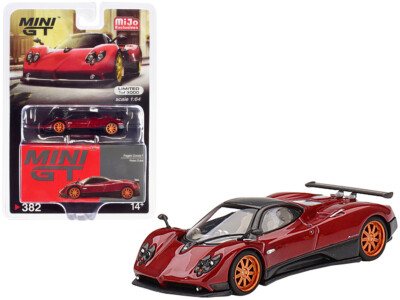 ミニカー MINI GT Pagani Zonda F Rosso Dubai 382 Mini GT 1:64 Pagani Zonda F Rosso Dubai Diecast Model Car