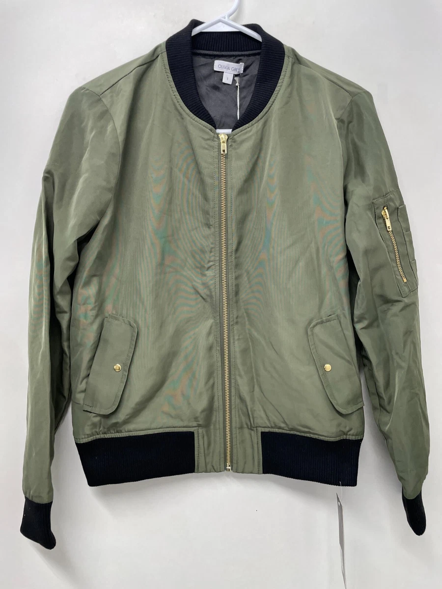 Olivia grey shop bomber jacket