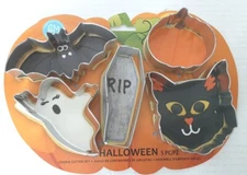R&M International 5 Piece Halloween Cookie Cutter Set Metal 