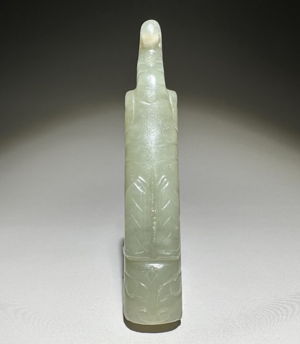 Good Shang Dy Old Jade Carved Tiger Design "Gua Jian" Pendant Figure L 7.5 cm - Picture 13 of 17