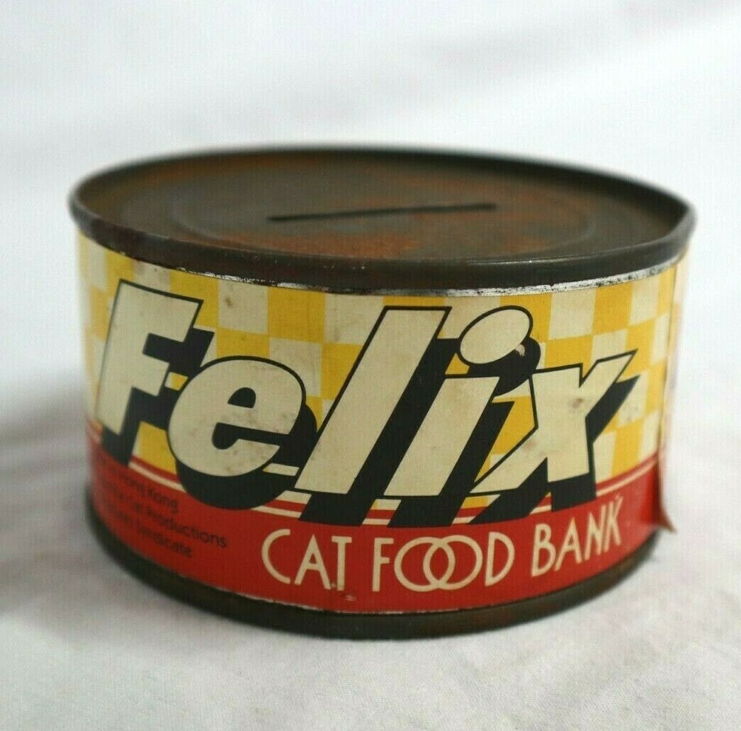 Felix Cat Food Bank Vintage 1983 Hong Kong King Features with Stopper