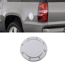 Chrome Fuel Tank Gas Door Cap Cover For Chevy Silverado Tahoe Suburban 1999-2006