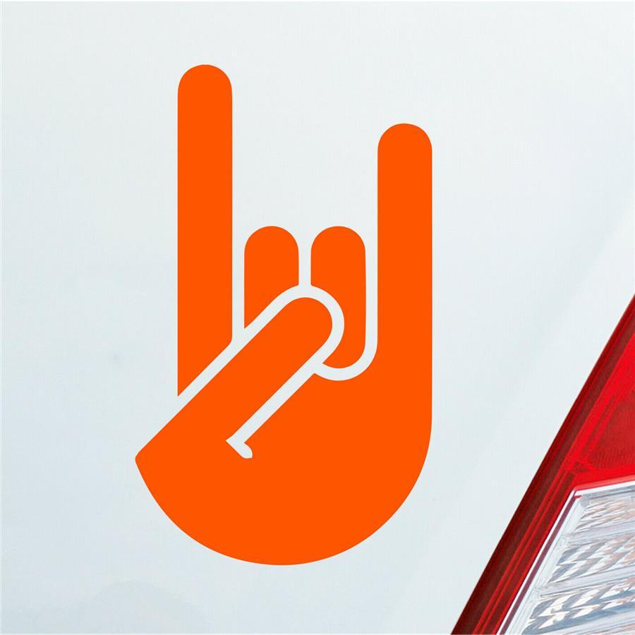 Hellweg Pommesgabel Heavy Metal Aufkleber - 12x8cm Auto Sticker Waschanlagenfest