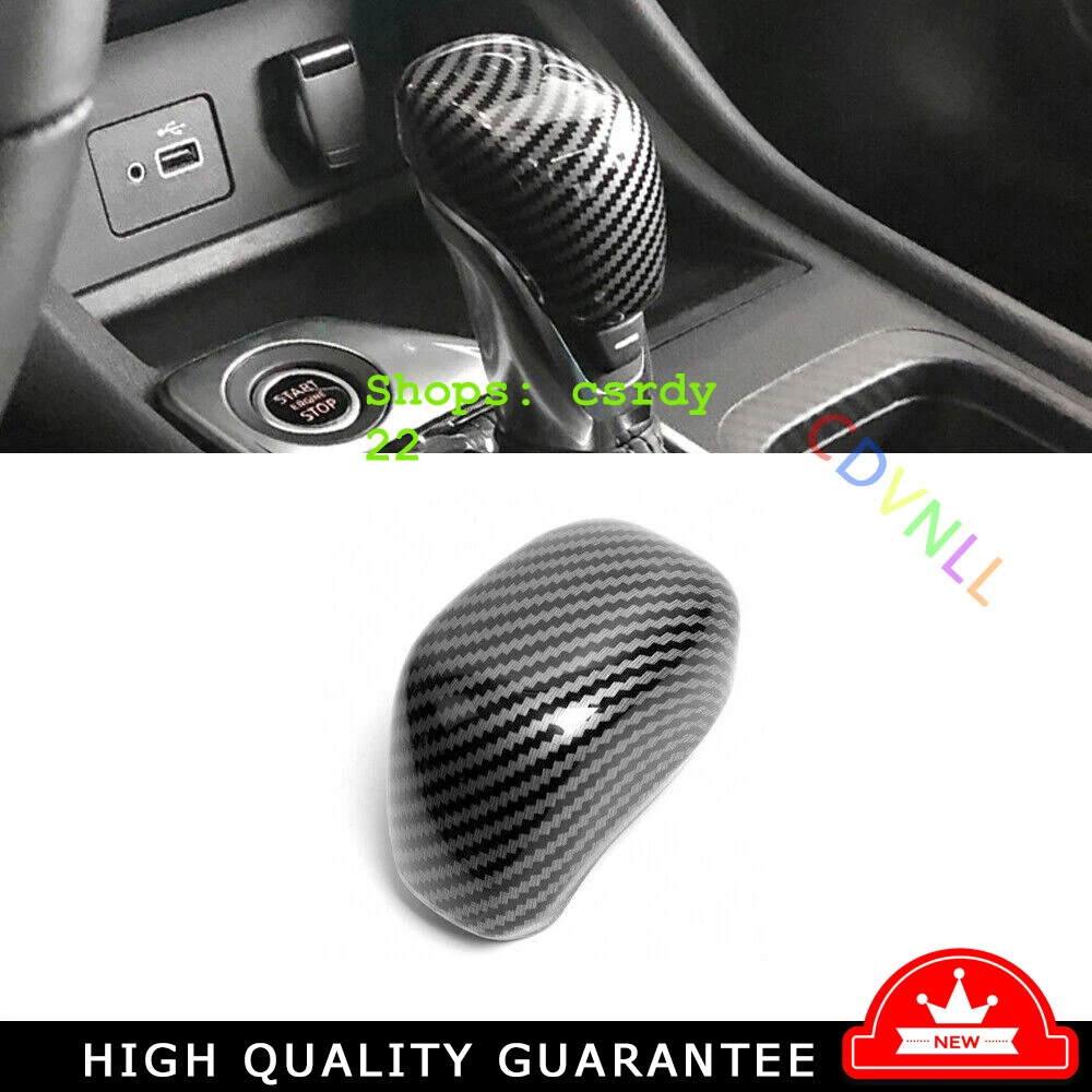 Central Console Gear Shift Knob Cover For Nissan Sentra 2020-2022 Carbon Fiber