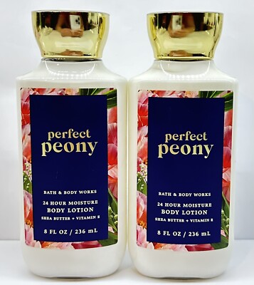 Bath & Body Works PERFECT PEONY  Body Lotion 8 oz Lot of 2