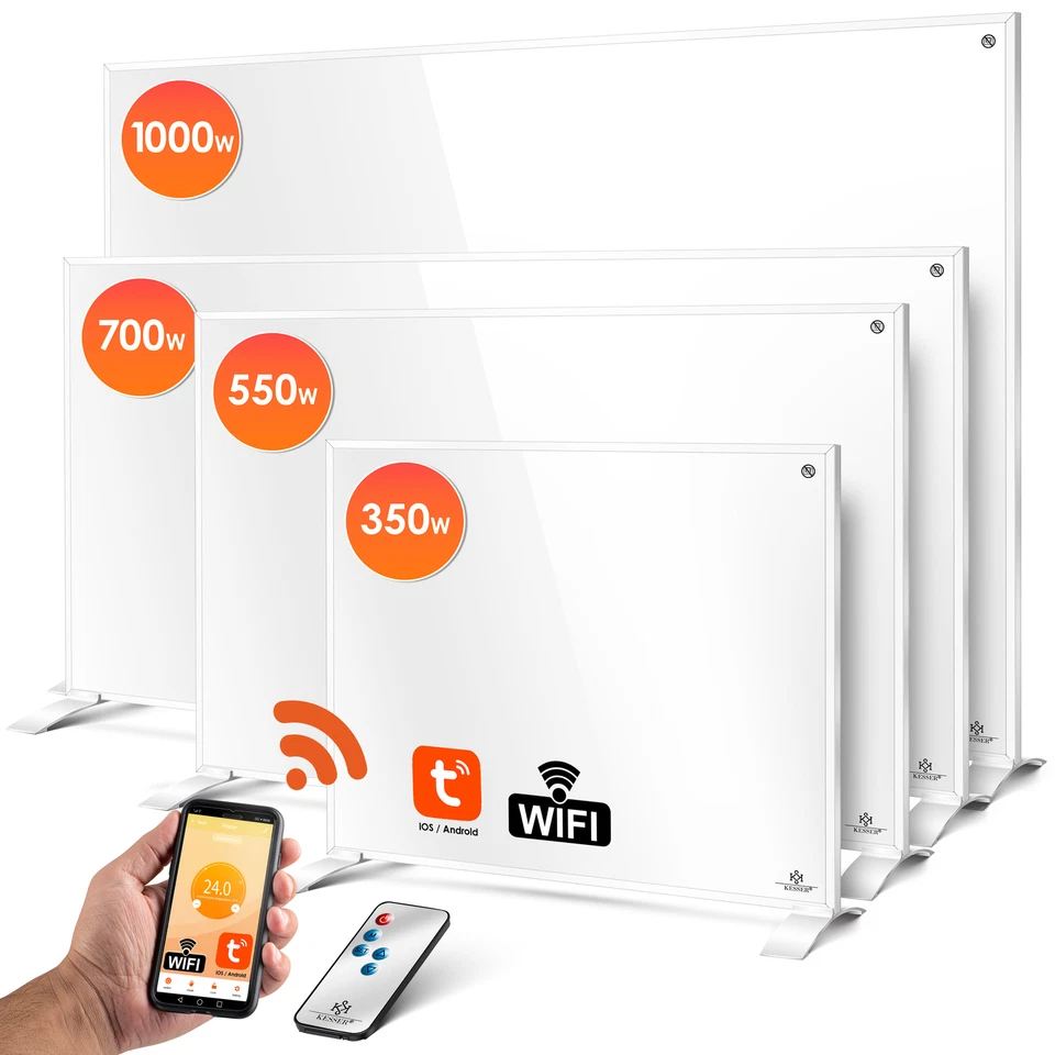 KESSER® Infrarotheizung Elektroheizung Heizpaneel 2in1 Standgerät & Wandmontage