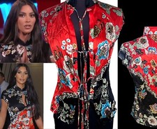 SALE! GORGEOUS!  Roberto Cavalli ITALY SILK BLOUSE size XS-S 40-42