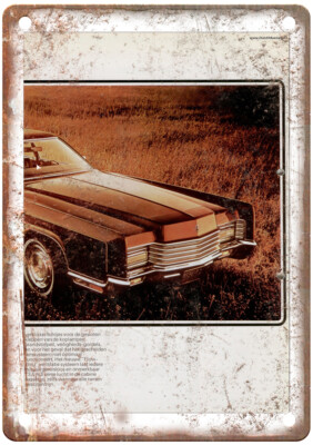 Vintage Autofolder Amerikaanse Fords 1970 Ad Retro Look Metal Sign A9416