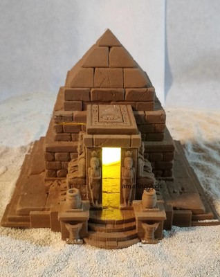 3D printed ancient Egyptian pyramid  Egyptian Pharaoh temple scene decoration